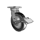 4.08189.331 BRK1 LH10.125 TG1 Colson Kingpinless Swivel Caster