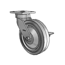 4.08189.451 BRK3 EL TG1 Colson Kingpinless Swivel Caster