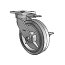 4.08189.451 MTG61 BRK3 EL Colson Kingpinless Swivel Caster