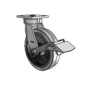 4.08189.459 COND BRK1 LH10.125 Colson Kingpinless Swivel Caster