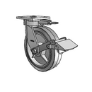 4.08189.459 MTG61 BRK1 Colson Kingpinless Swivel Caster