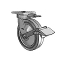 4.08189.459 MTG61 BRK1 TG2 Colson Kingpinless Swivel Caster