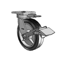 4.08189.4P5.2 MTG61 BRK1 Colson Kingpinless Swivel Caster