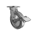 4.08189.4P5 BRK1 LH10.125 TG2 Colson Kingpinless Swivel Caster