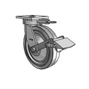 4.08189.4P5 MTG61 BRK1 TG1 Colson Kingpinless Swivel Caster