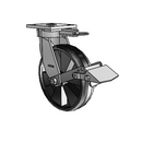4.08189.531 MTG61 BRK1 LH10.125 Colson Kingpinless Swivel Caster