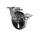 4.08189.535 MTG61 BRK1 EL Colson Kingpinless Swivel Caster