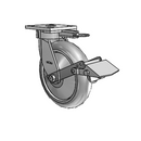 4.08189.551 MTG61 BRK1 TG2 Colson Kingpinless Swivel Caster
