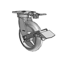 4.08189.551 MTG81 BRK1 LH10.125 Colson Kingpinless Swivel Caster