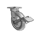 4.08189.555 BRK1 TG1 Colson Kingpinless Swivel Caster
