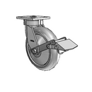 4.08189.555 BRK1 TG2 Colson Kingpinless Swivel Caster