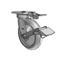 4.08189.555 MTG81 BRK1 TG2 Colson Kingpinless Swivel Caster