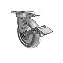 4.08189.5P5 MTG61 BRK1 TG1 Colson Kingpinless Swivel Caster