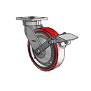 4.08189.921 BRK1 EL TG1 Colson Kingpinless Swivel Caster