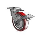 4.08189.921 MTG61 BRK1 EL TG1 Colson Kingpinless Swivel Caster