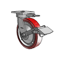 4.08189.921 MTG61 BRK1 TG1 Colson Kingpinless Swivel Caster