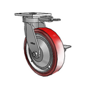 4.08189.921 MTG61 BRK3 LH10.125 TG1 Colson Kingpinless Swivel Caster