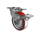 4.08189.921 MTG81 BRK1 EL TG1 Colson Kingpinless Swivel Caster