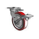 4.08189.925 MTG61 BRK1 EL TG1 Colson Kingpinless Swivel Caster