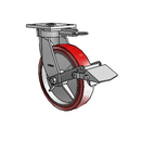4.08189.925 MTG61 BRK1 LH10.125 Colson Kingpinless Swivel Caster