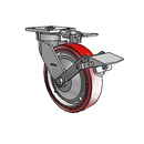 4.08189.925 MTG81 BRK1 EL TG1 Colson Kingpinless Swivel Caster