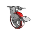 4.08189.925 MTG81 BRK1 LH10.125 Colson Kingpinless Swivel Caster