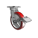 4.08189.929 BRK1 LH10.125 Colson Kingpinless Swivel Caster