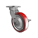 4.08189.929 BRK3 LH10.125 EL TG1 Colson Kingpinless Swivel Caster