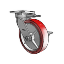 4.08189.929 MTG61 BRK3 EL Colson Kingpinless Swivel Caster