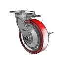 4.08189.929 MTG61 BRK3 EL TG1 Colson Kingpinless Swivel Caster
