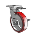 4.08189.929 MTG61 BRK3 LH10.125 Colson Kingpinless Swivel Caster