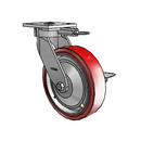 4.08189.929 MTG61 BRK3 LH10.125 EL TG1 Colson Kingpinless Swivel Caster