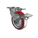 4.08189.929 MTG81 BRK1 EL TG1 Colson Kingpinless Swivel Caster