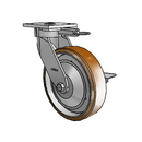 4.08189.931.3 MTG61 BRK3 LH10.125 EL TG1 Colson Kingpinless Swivel Caster