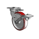 4.08189.931 MTG61 BRK1 EL Colson Kingpinless Swivel Caster