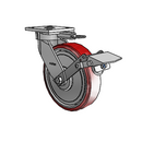 4.08189.931 MTG61 BRK1 EL TG1 Colson Kingpinless Swivel Caster