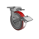 4.08189.931 MTG61 BRK1 TG1 Colson Kingpinless Swivel Caster