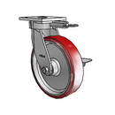 4.08189.931 MTG61 BRK3 LH10.125 Colson Kingpinless Swivel Caster