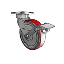 4.08189.935 BRK1 EL TG1 Colson Kingpinless Swivel Caster