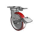 4.08189.935 MTG81 BRK1 LH10.125 Colson Kingpinless Swivel Caster