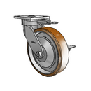4.08189.939.3 MTG61 BRK3 EL TG1 Colson Kingpinless Swivel Caster
