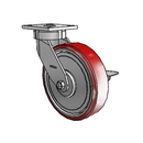 4.08189.939 BRK3 EL TG1 Colson Kingpinless Swivel Caster