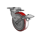 4.08189.939 MTG61 BRK1 EL TG1 Colson Kingpinless Swivel Caster