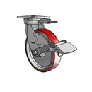 4.08189.939 MTG61 BRK1 LH10.125 Colson Kingpinless Swivel Caster