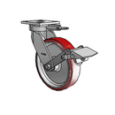 4.08189.939 MTG61 BRK1 LH10.125 EL Colson Kingpinless Swivel Caster