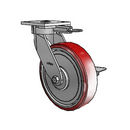 4.08189.939 MTG61 BRK3 LH10.125 EL TG1 Colson Kingpinless Swivel Caster
