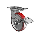4.08189.939 MTG81 BRK1 LH10.125 Colson Kingpinless Swivel Caster