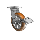 4.08189.93TF BRK1 LH10.125 Colson Kingpinless Swivel Caster