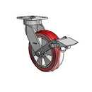 4.08189.93TS BRK1 LH10.125 EL Colson Kingpinless Swivel Caster