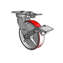 4.08189.941.7 MTG81 BRK1 LH10.125 EL Colson Kingpinless Swivel Caster